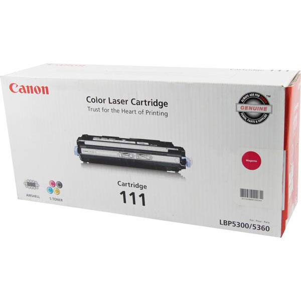 Canon 1658B001AA (CRG-111M) Magenta OEM Toner Printer Cartridge