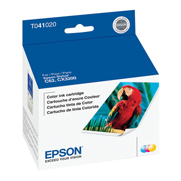 Epson T041020 (Epson 41) Tri-Color OEM Inkjet Cartridge